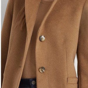 Reefer Wool Blend Coat Lauren Ralph Lauren